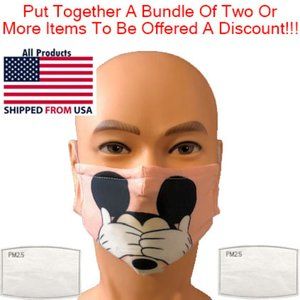 Washable Face Mask Mickey Mouse #03 - 2 Filters